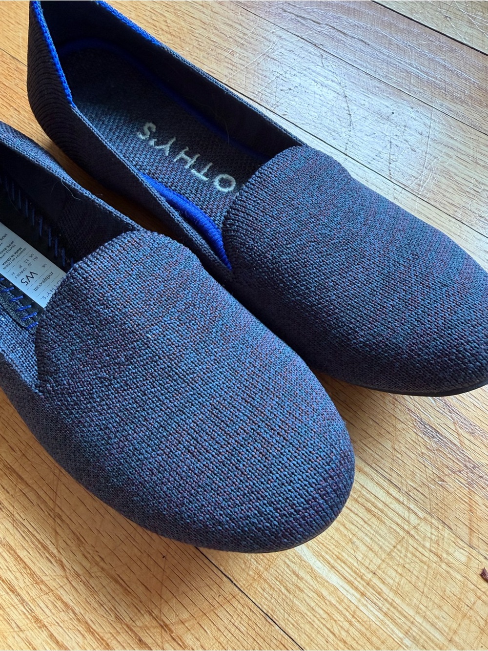 Rothy's The Loafer Navy Heather Multicolor Women's Size 5 Limited Edition OG - Picture 5 of 5